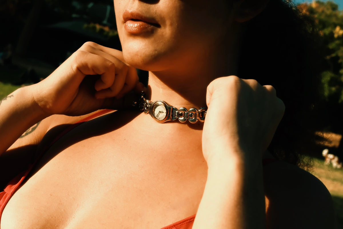 1217 Upcycled Watch Choker